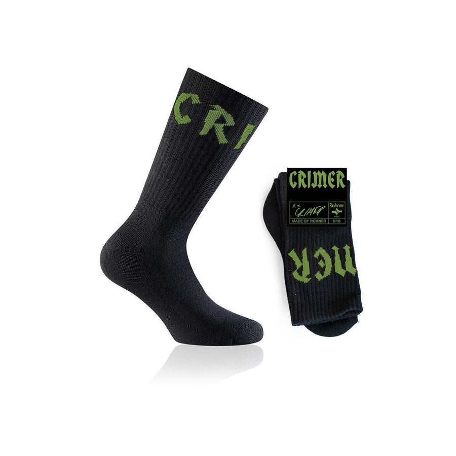 Crimer Socks - Black | Neon Green