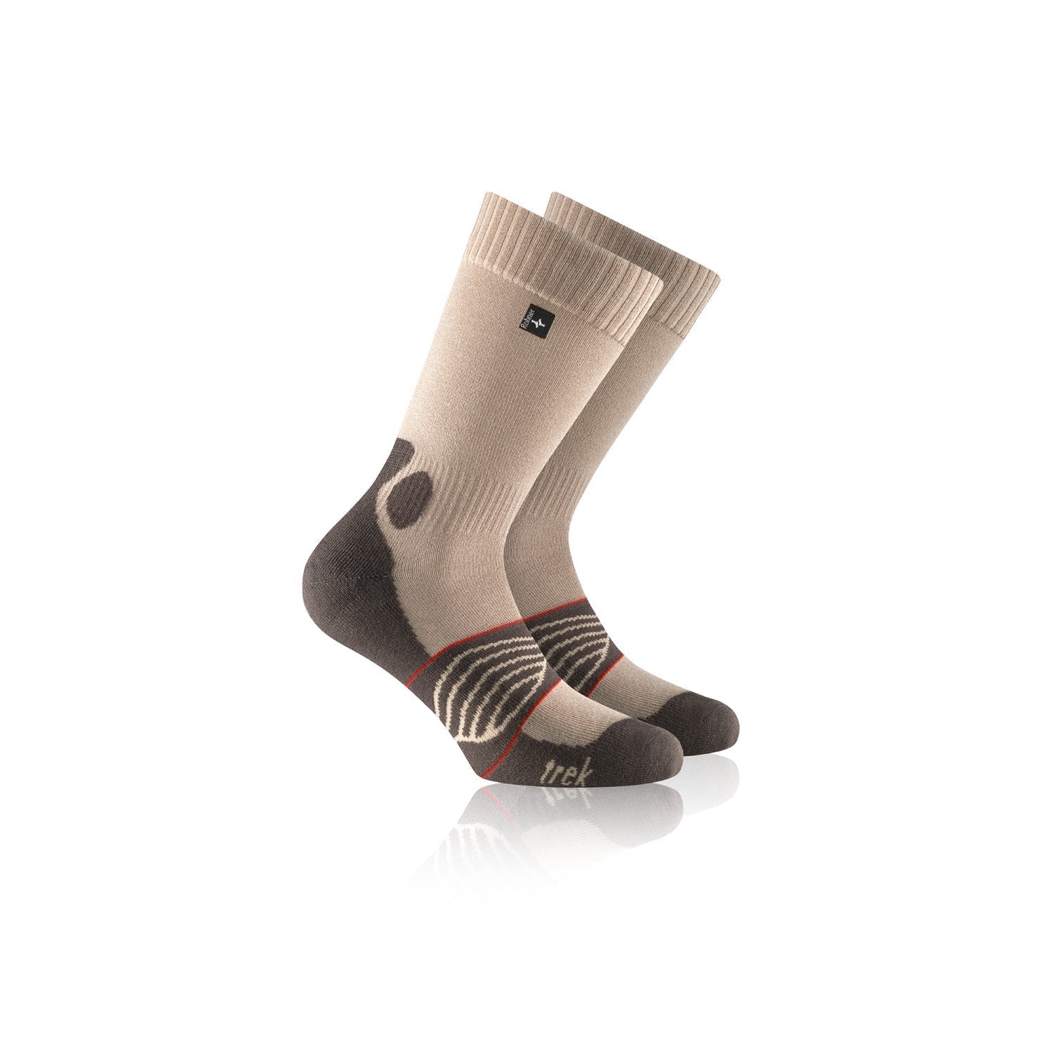 Rohner - Trek-Power L/R - Walking Socks Size 36-38, Black